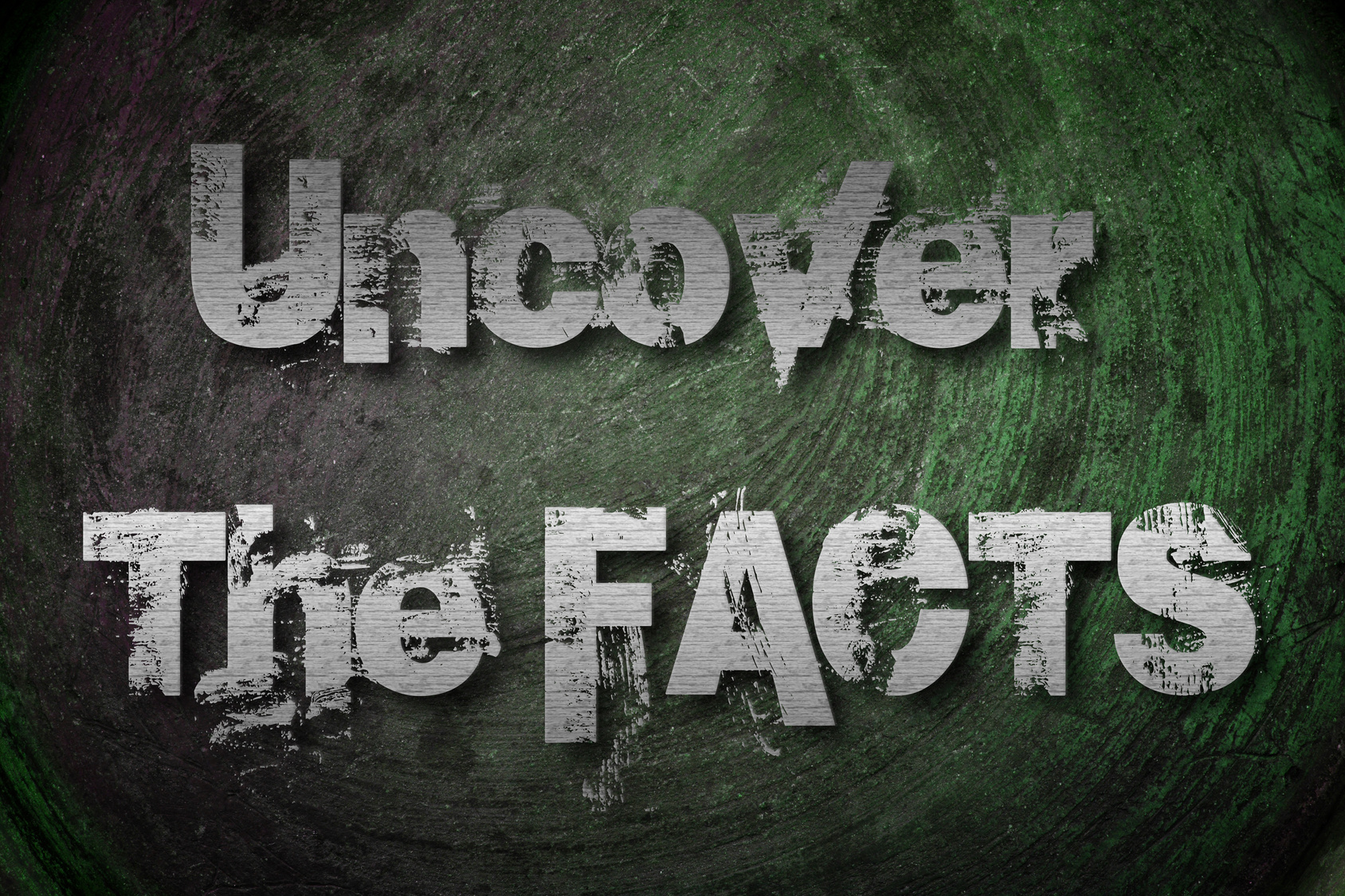 Uncover The Facts Concept